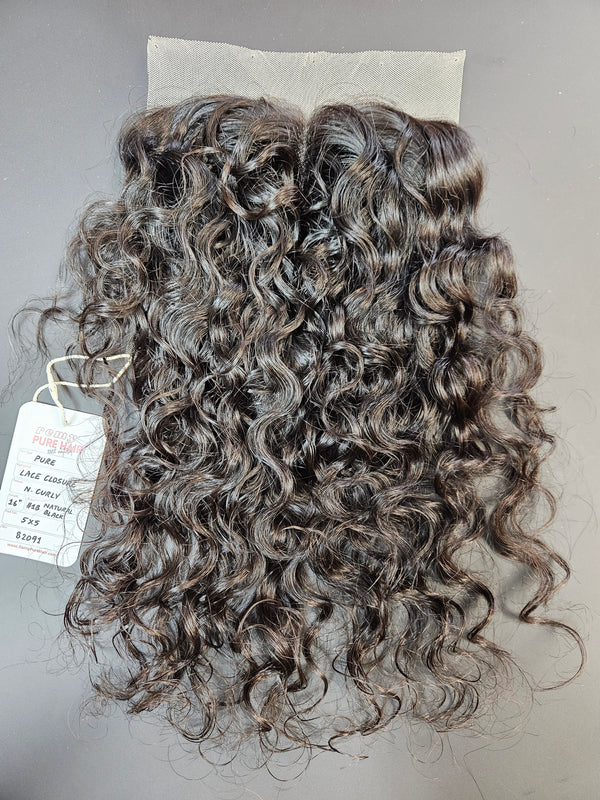 5X5 Lace Closure - Natural Curly