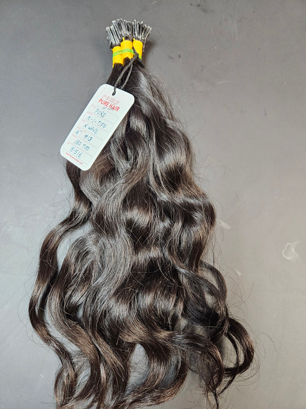 Pure 16 inch Keratin "I" tips - Total 180 strands