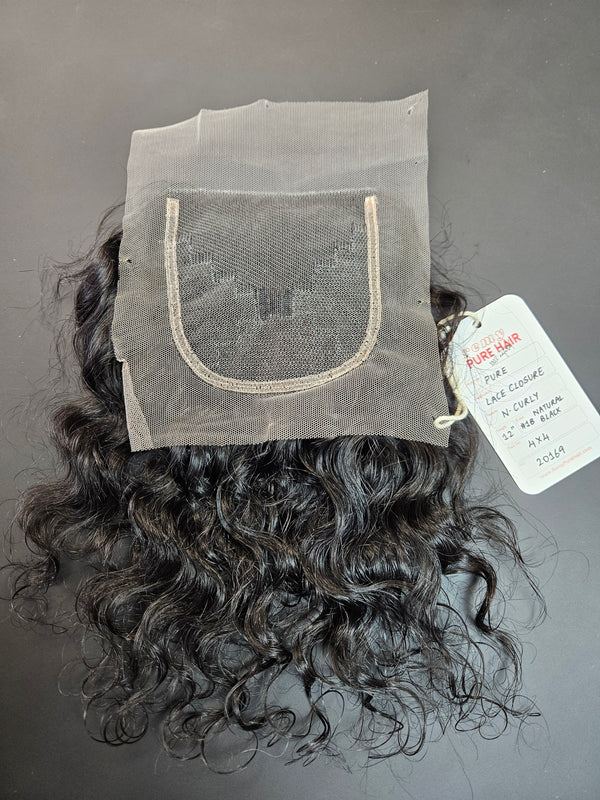 4x4 Curly Closure