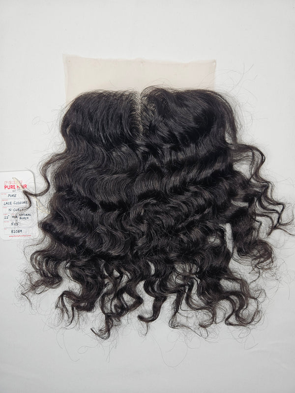 5X5 Lace Closure - Natural Curly