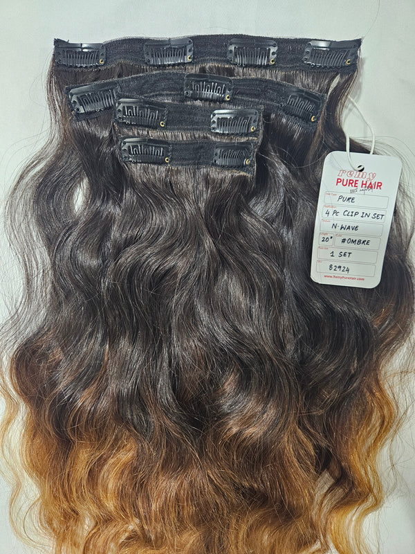 20 inches Clip-on SET - OMBRE