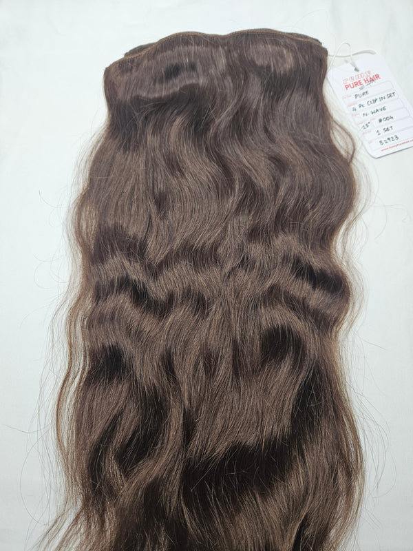 18 inch Clip-in SET - Medium Brown