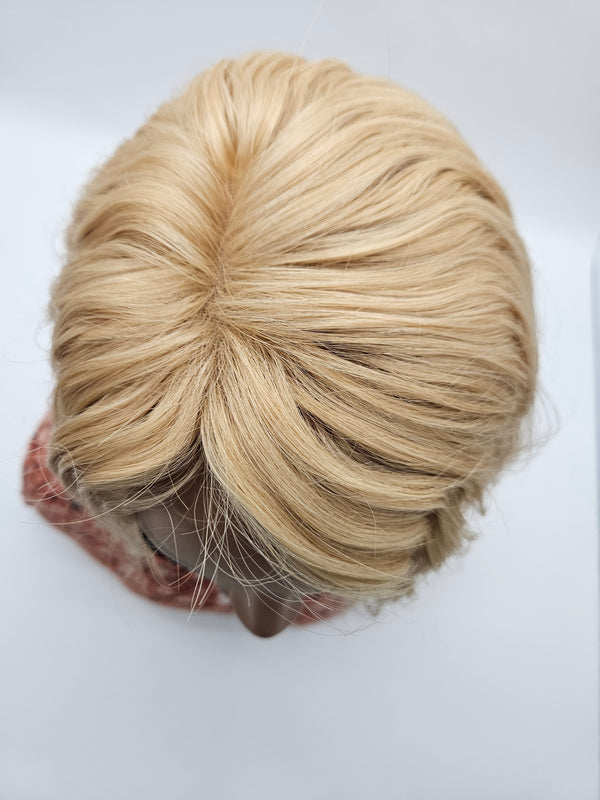Blonde Lace Hair Topper | 14" Remy Human Hair