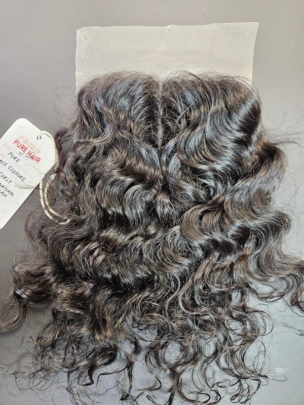4x4 Curly Closure