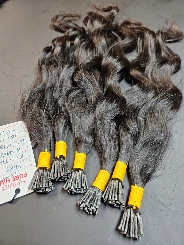 Pure 16 inch Keratin "I" tips - Total 180 strands