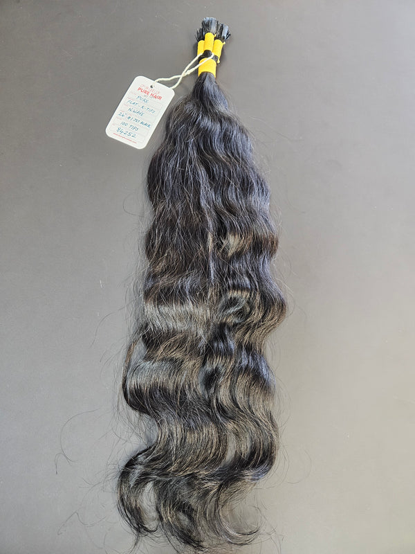 Pure K-tips FLAT type #1 DYED Black - Total 100 Tips