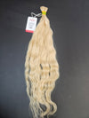 22 Inch Micro Ring/I Tip Keratin Hair Extensions - 613 Platinum Blonde - Total 90 strands - 30834