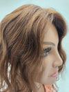 Light Brown Lace Hair Topper | 16" Remy Pure Human Hair