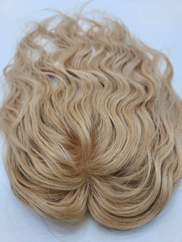 Blonde Lace Hair Topper | 14" Remy Human Hair