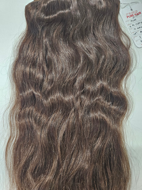 18 inch Clip-in SET - Medium Brown