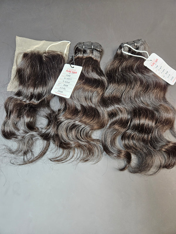 PURE Hair - 2 Bundles & Closure Deal