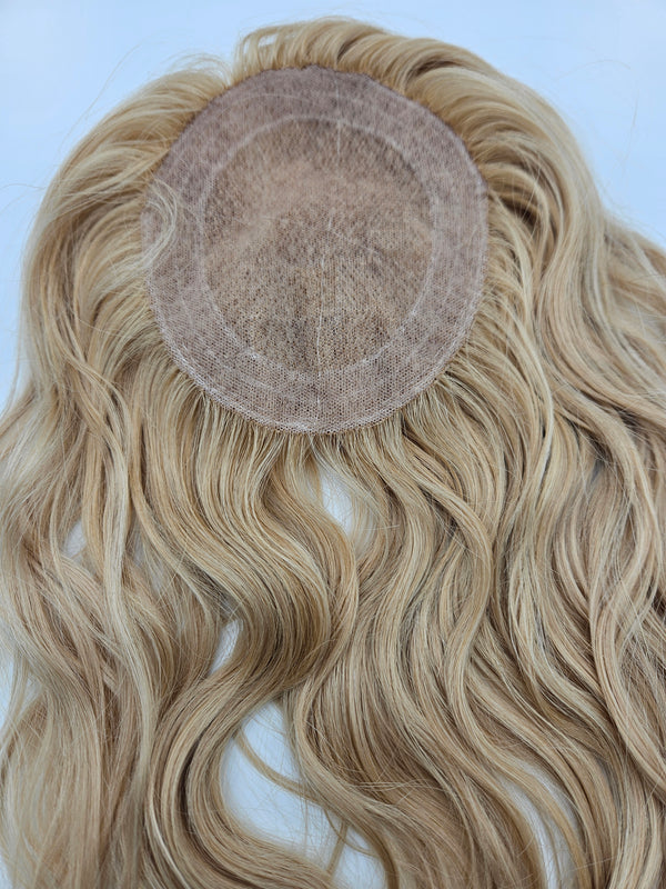 Blonde Lace Hair Topper | 14" Remy Human Hair