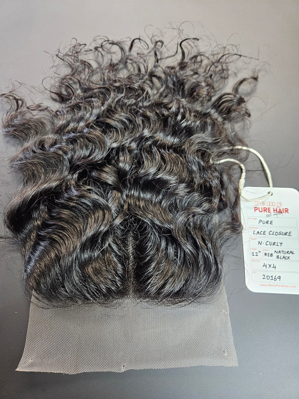 4x4 Curly Closure