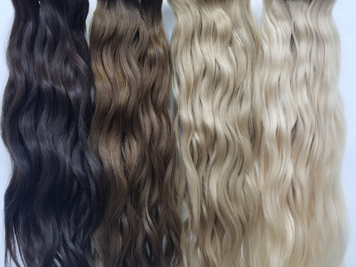 Golden Blonde Natural Wavy Clip-Ins
