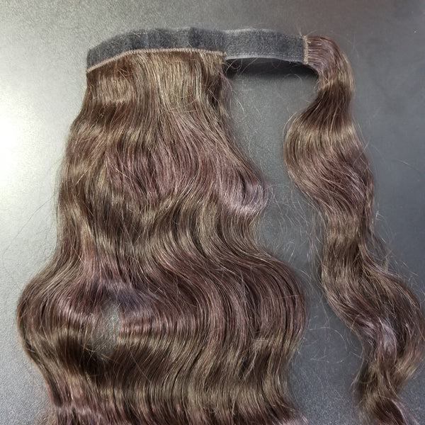 20 Inch 002 Brown Ponytail Extensions