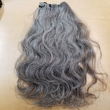 REMY PURE Natural Gray Hair bundles