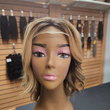 Blend color Closure Wig 10 inch