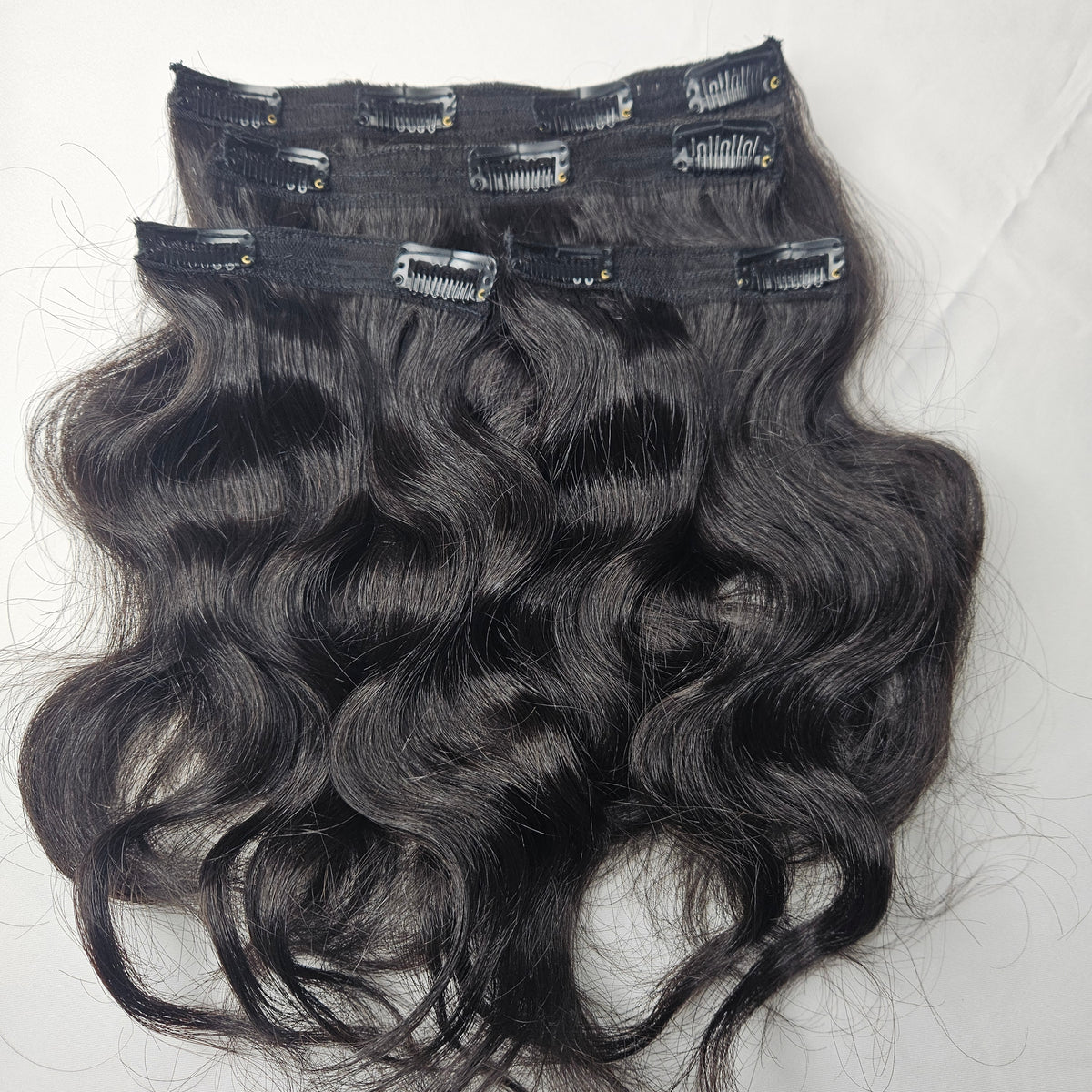 Natural Black Layered Clip-Ins