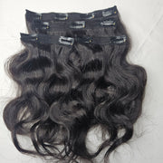 Natural Black Layered Clip-Ins