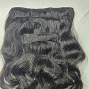 Natural Black Layered Clip-Ins