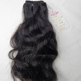 4 Piece 3 Layer Clip-in SET - REMY Pure Hair Extensions - Natural Black 01B