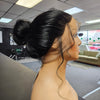 14 inch Full Lace Wig PURE Natural Wavy DYED Jet Black #1