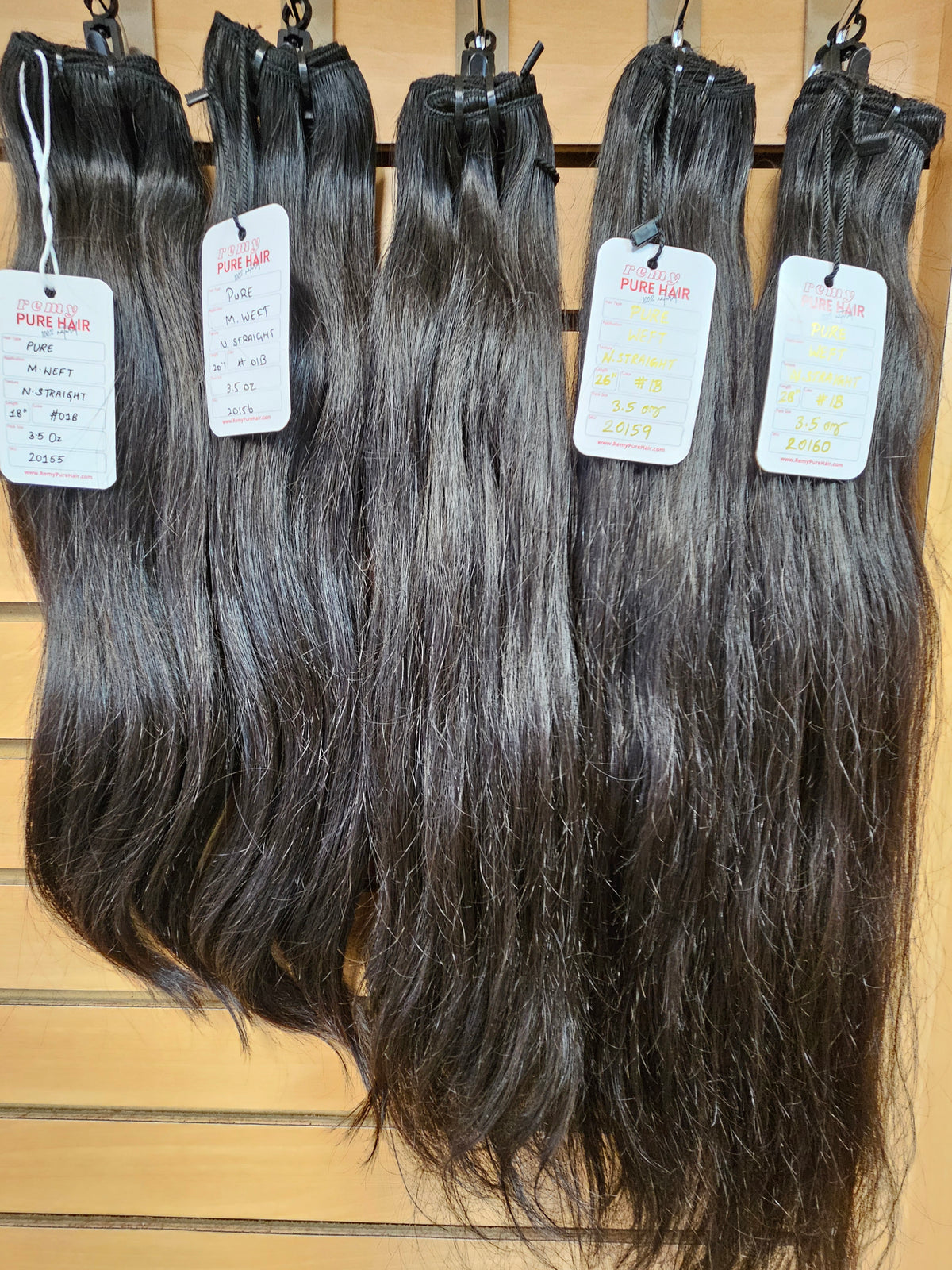 Pure Straight Human Hair Weft Bundles