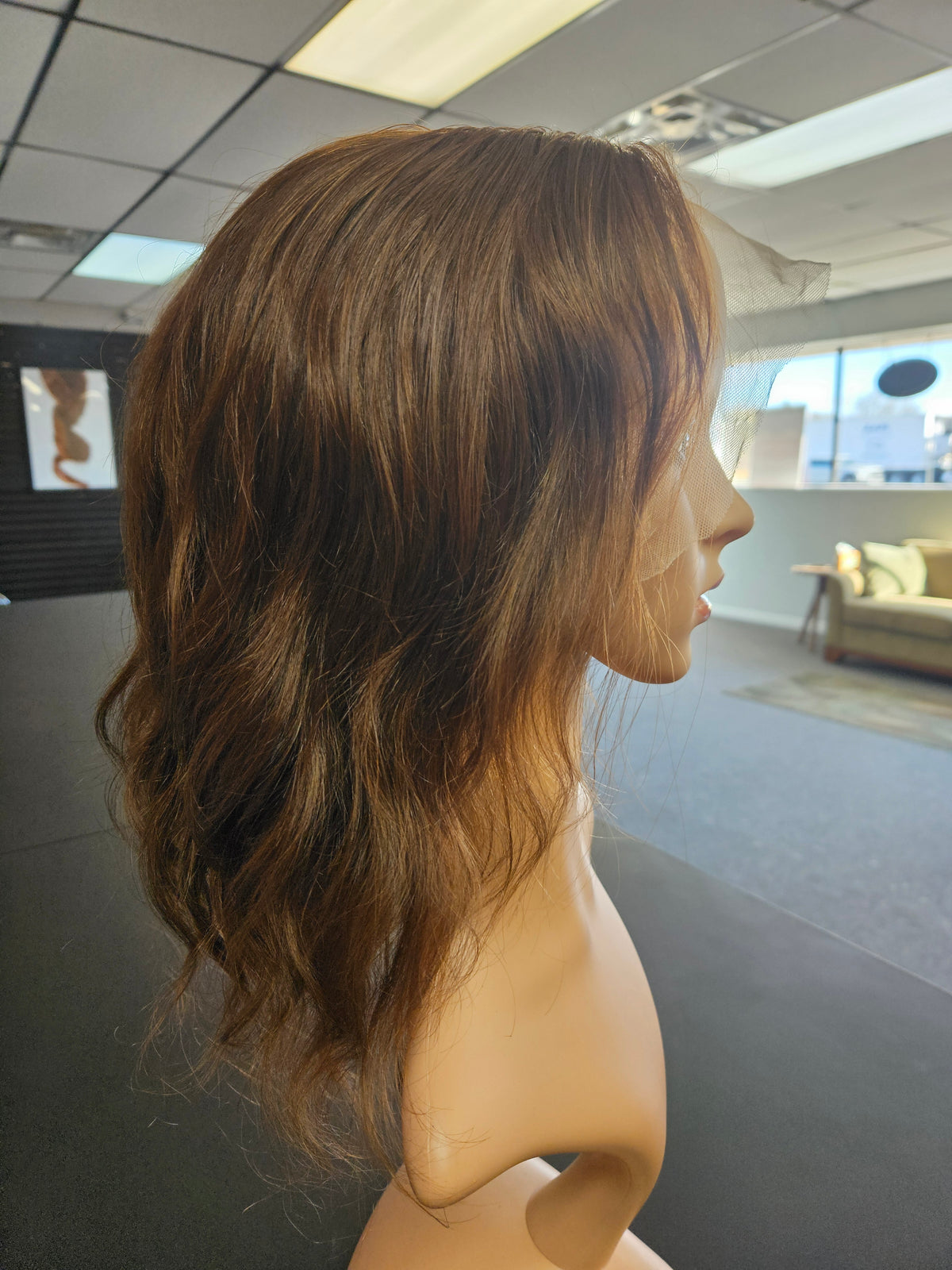 Medium Brown Natural Wavy Full Lace Wig