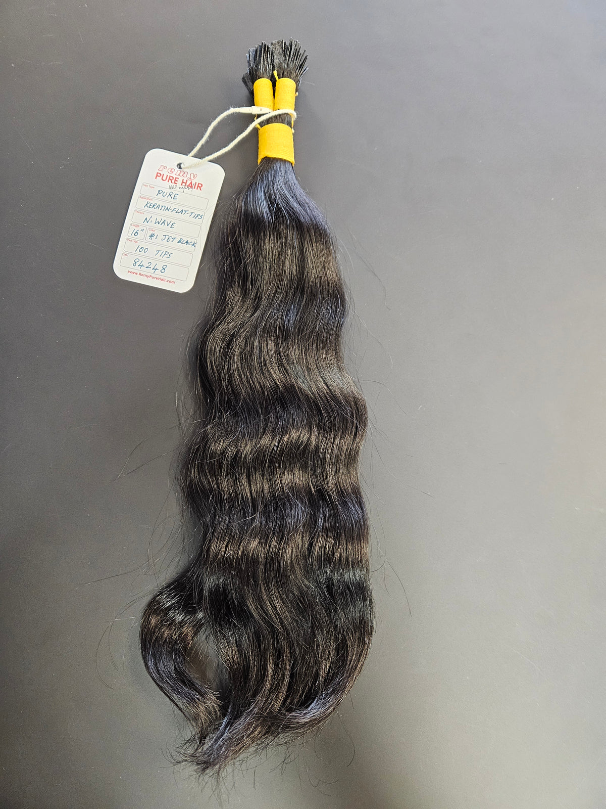 Jet Black Flat K-Tip Extensions