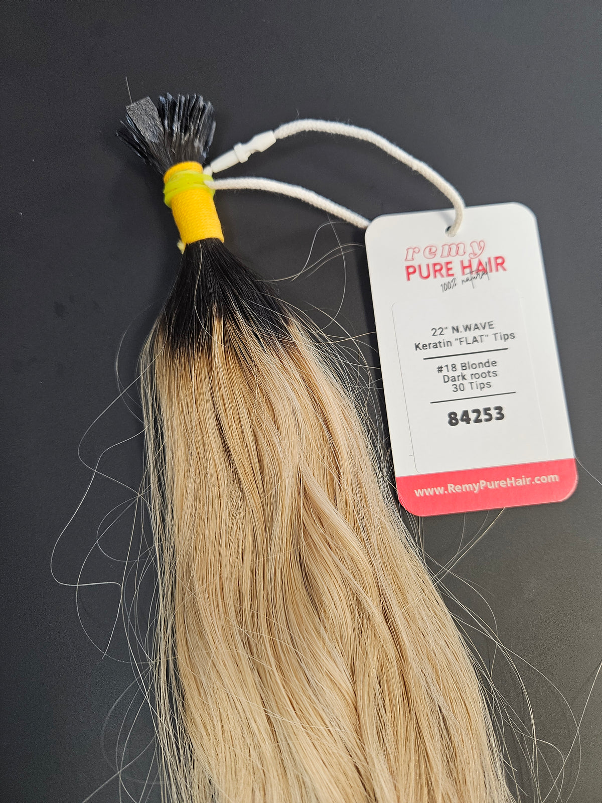 Golden Blonde Flat Tip Hair Extensions