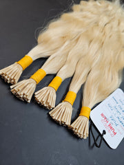 Blonde I-Tip Hair Extensions