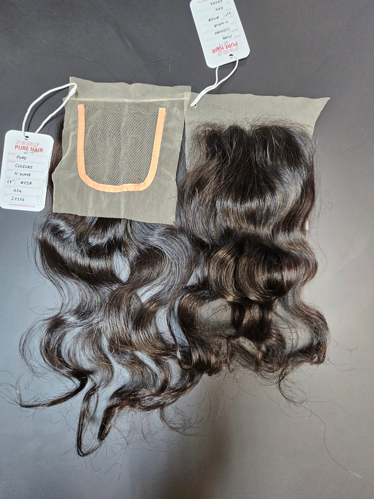 4x4 Wavy Lace Closure – 100% Human Hair