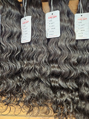 Pure Curly Human Hair Weft Bundles