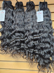Pure Curly Human Hair Weft Bundles