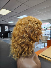 Blonde Natural Curly Wig
