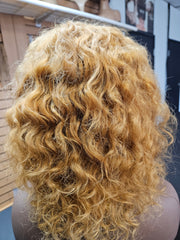 Blonde Natural Curly Wig
