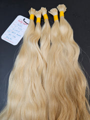 Blonde I-Tip Hair Extensions