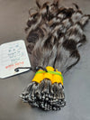 Pure 12 inch Keratin "I" tips #1B Natural Black - Total 180 strands