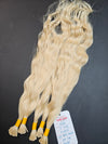 22 Inch I tips/Microlink Hair Extensions 613 Blonde - Total 150 strands