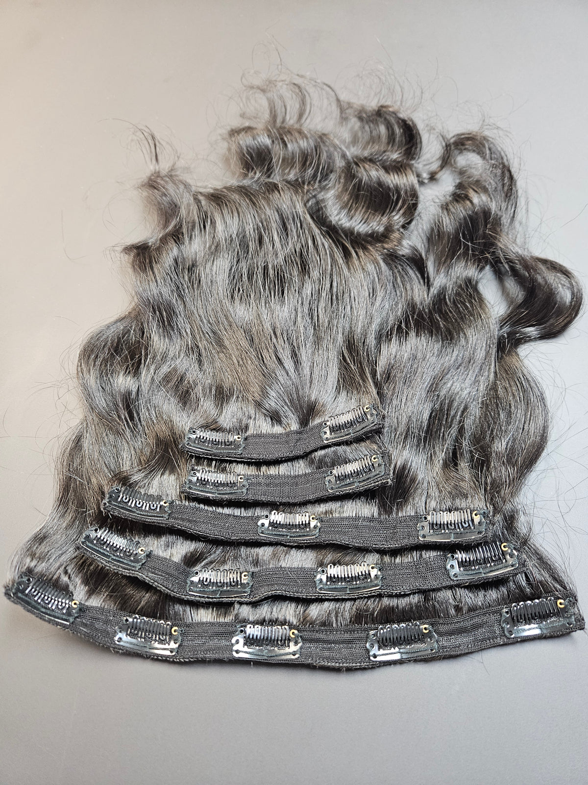 Jet Black Clip-In Hair Extensions