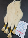 Pure 16 inch Keratin "I" tips #60 Lightest Blonde - Total 120 strands