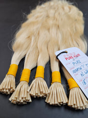Blonde I-Tip Hair Extensions