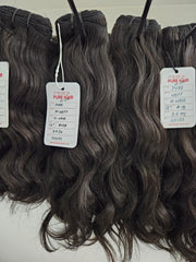 Pure Wavy Human Hair Weft Bundles