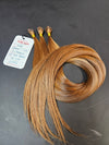 22 inch Keratin I tips - #8 Light Chestnut Brown - Total 90 strands