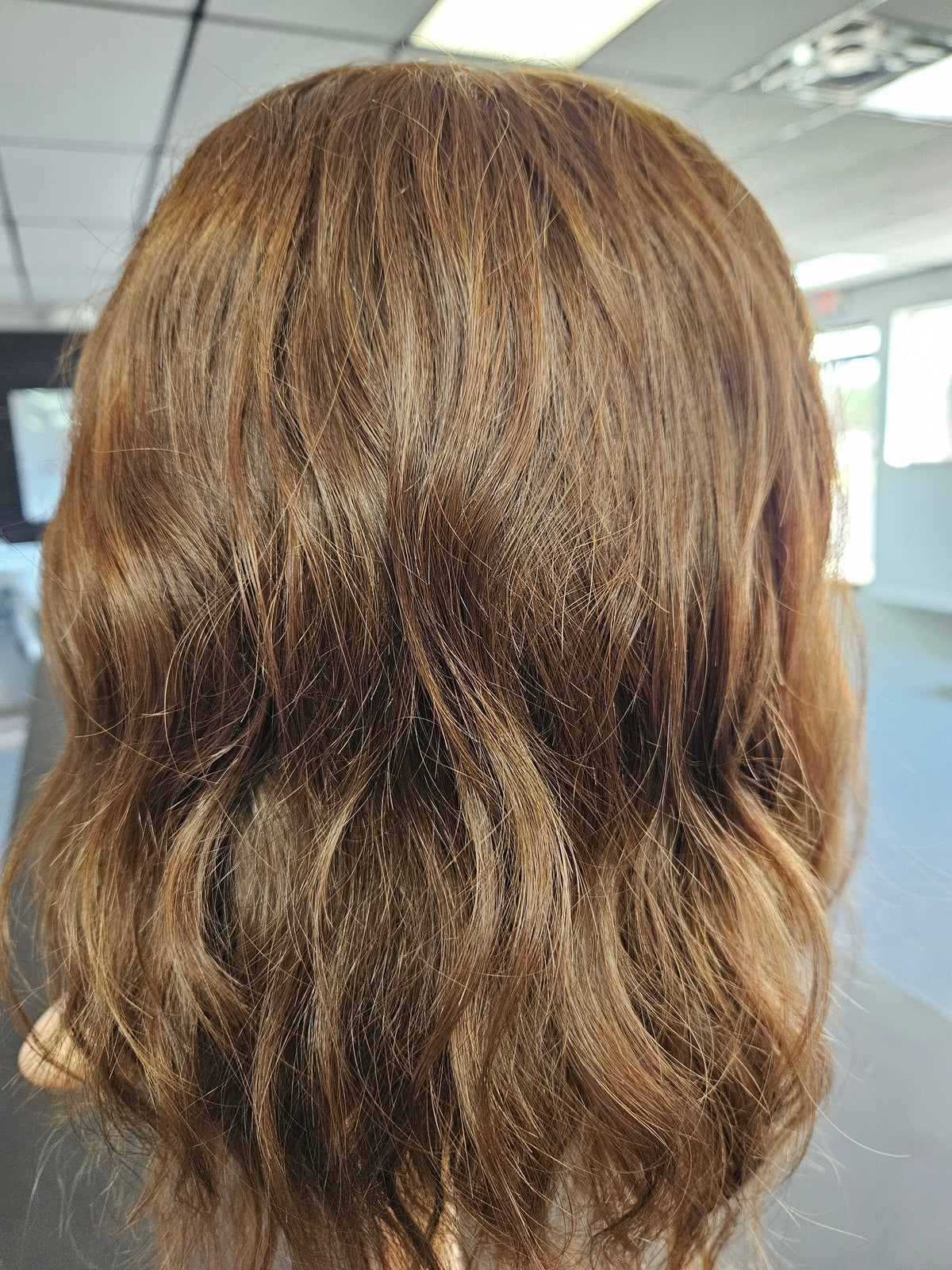 Medium Brown Natural Wavy Full Lace Wig