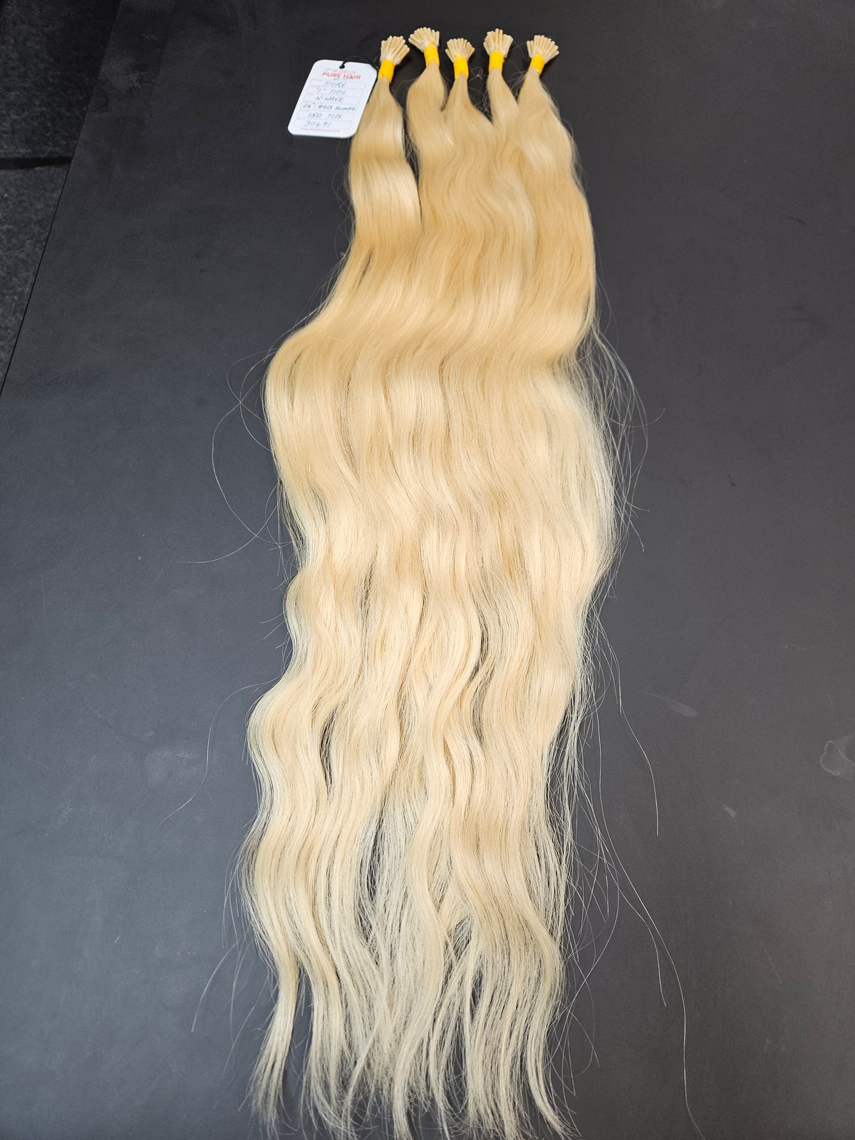 Blonde I-Tip Hair Extensions