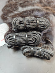 Pure Wavy Human Hair Weft Bundles