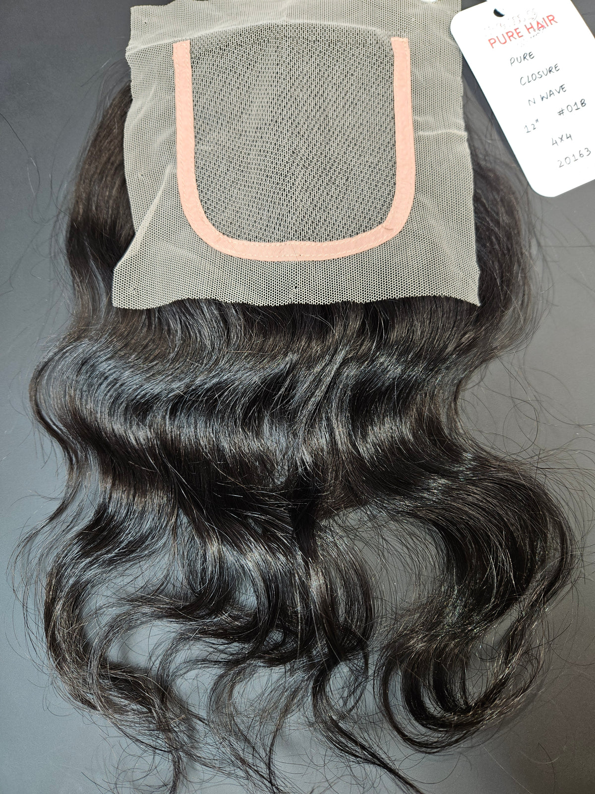 4x4 Wavy Lace Closure – 100% Human Hair