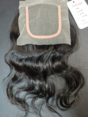 4x4 Wavy Lace Closure – 100% Human Hair