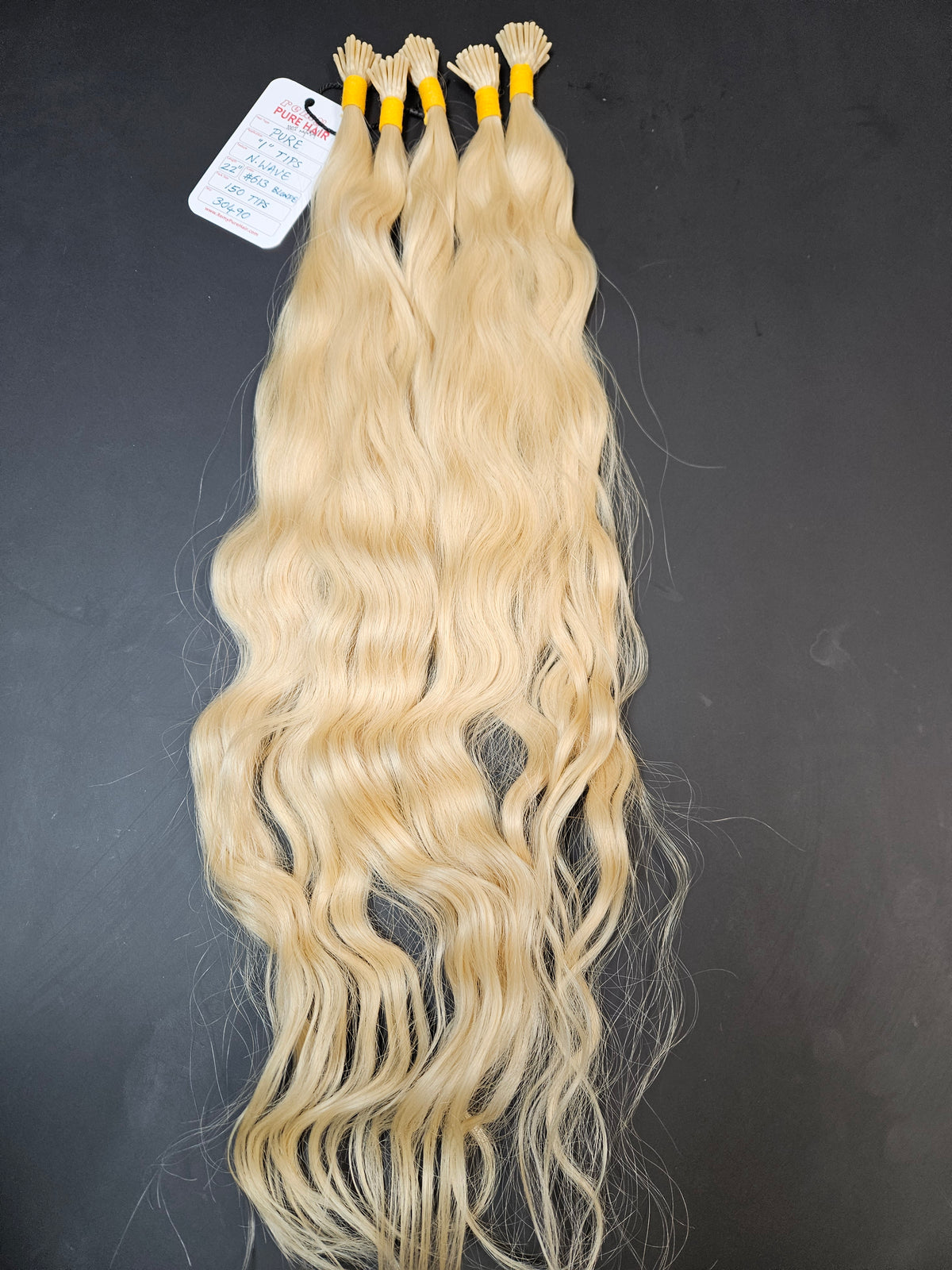 Blonde I-Tip Hair Extensions
